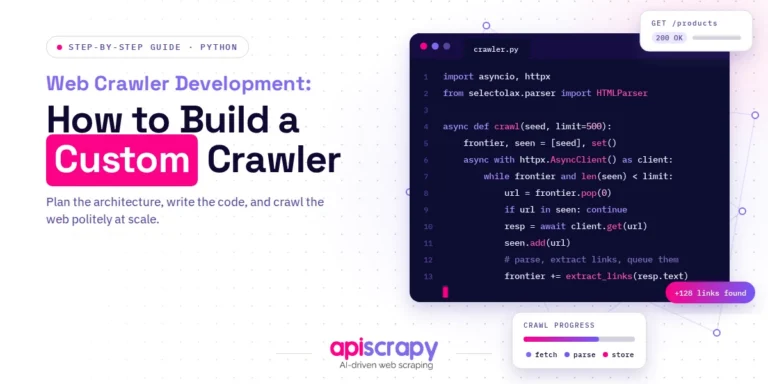 Web Crawler Development: How To Build A Custom Crawler